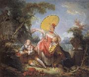 Jean-Honore Fragonard The Musical Contest Sweden oil painting artist